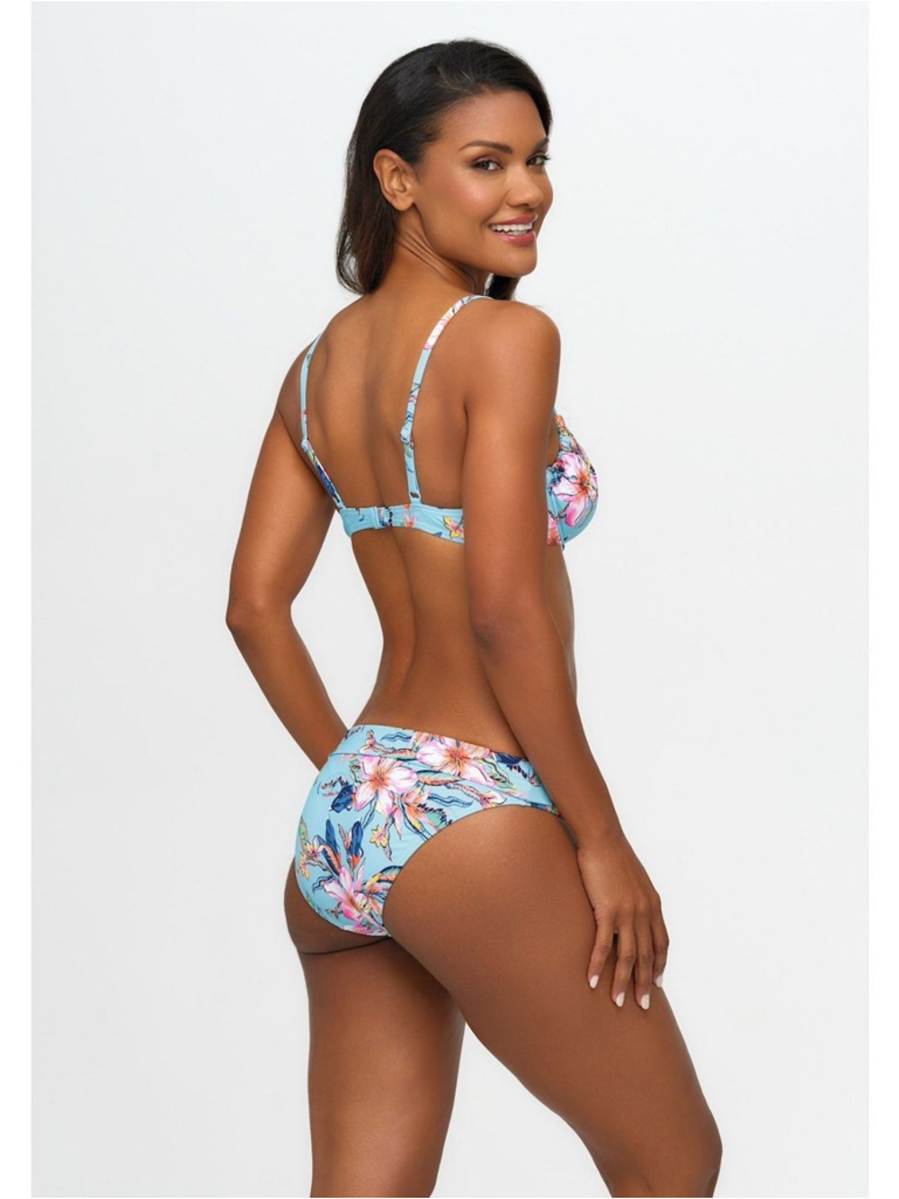 Lascana Women's Hibiscus Print Underwire Bikini Top & Bikini Bottoms NWT - Picture 3 of 16